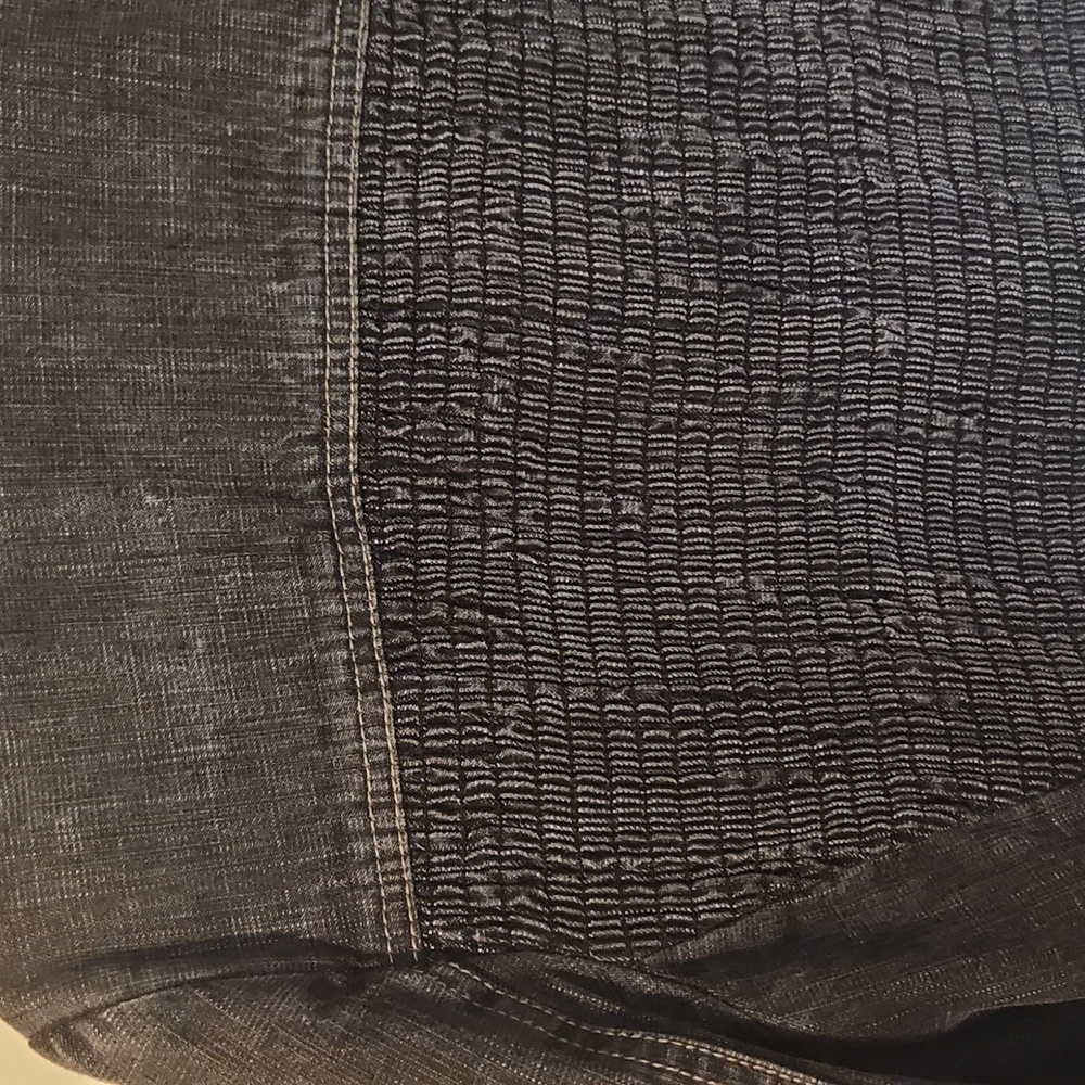 DKNY City black Distressed denim jacket - Picture 6 of 7